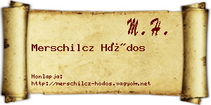 Merschilcz Hódos névjegykártya